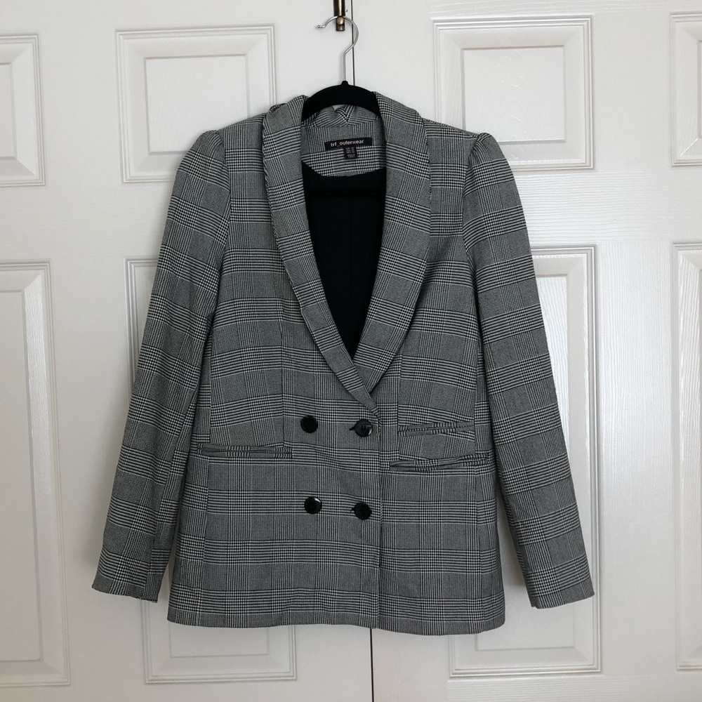 Zara plaid blazer